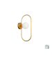 Φωτιστικό Απλίκα Επίτοιχη 1xG9 Χρυσαφί Μέταλλο /Γυαλί Οπάλ Σατινάτο Viokef Fancy 4208901
