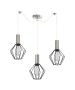 SE21-NM-4-NM3-GR1 ADEPT TUBE Nickel Matt Pendant Black Metal Grid+ HOMELIGHTING 77-8437