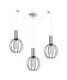 SE21-NM-4-NM3-GR2 ADEPT TUBE Nickel Matt Pendant Black Metal Grid+ HOMELIGHTING 77-8444