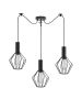 SE21-BL-4-BL3-GR1 ADEPT TUBE Black Pendant Black Metal Grid+ HOMELIGHTING 77-8528