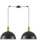 SE21-GM-4-BL2-MS40 ADEPT TUBE Gold Matt Pendant Black Metal Shade+ HOMELIGHTING 77-8591