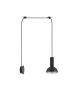 SE21-BL-4-NM1W-MS3 ADEPT TUBE Black Matt Wall Lamp Black Metal Shade+ HOMELIGHTING 77-8817