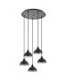 SE21-BL-B10-5BL-MS3 ADEPT PENDANT Black Metal Shade + HOMELIGHTING 77-9058