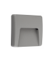 LED WALL SQUARE LUMINAIRE GREY 230V AC IP65 3W 3000K 200LM RA80 ACA SLIM42