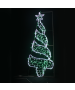 "CHRISTMAS TREE",270&200LED ΕΠΙΣT ΣΧΕΔ 7.5mΜΟΝΟΚ ΦΩΤ+ΛΑΜ ΣΕΙΡ,CW+ΠΡΑΣ ΣΤΑΘ,IP44,750x200CM,1.5m ΤΡ ACA X082702219