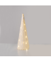 "WHITE PAPER CONE TREE" 30 MINI WW LED ΛΑΜΠ. ΜΠΑΤ. 3ΧΑΑ,IP20 Φ20.5X60cm ACA X113011322