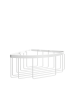 Σπογγοθήκη Βαθειά R10 Επίτοιχη W290xD210xH100 mm Ορείχαλκος White Mat Verdi Baskets 9023201
