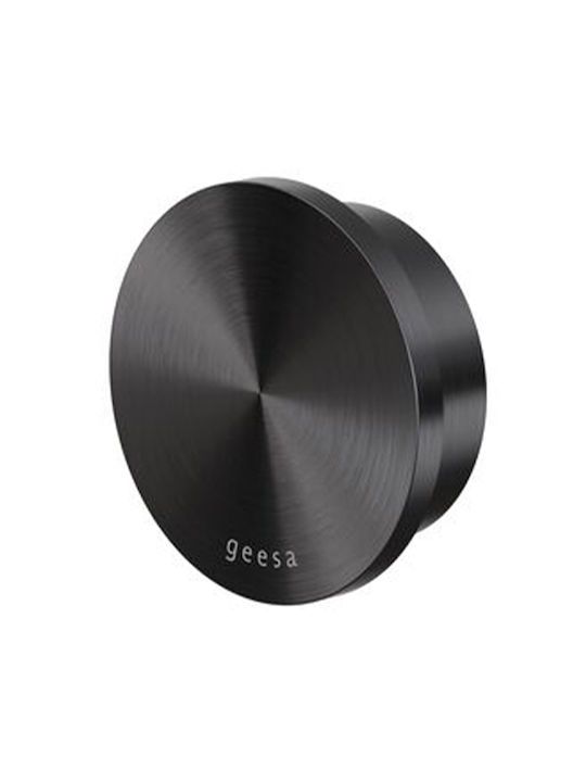 Άγκιστρο Μονό Μεγάλο Ø54x1,9 cm Geesa Opal Black Brushed PVD 7245-411