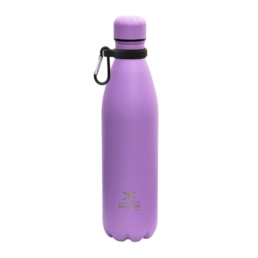 Θερμός Travel Flask Save the Aegean 750ml Lavender Purple Estia Home Art 01-9830