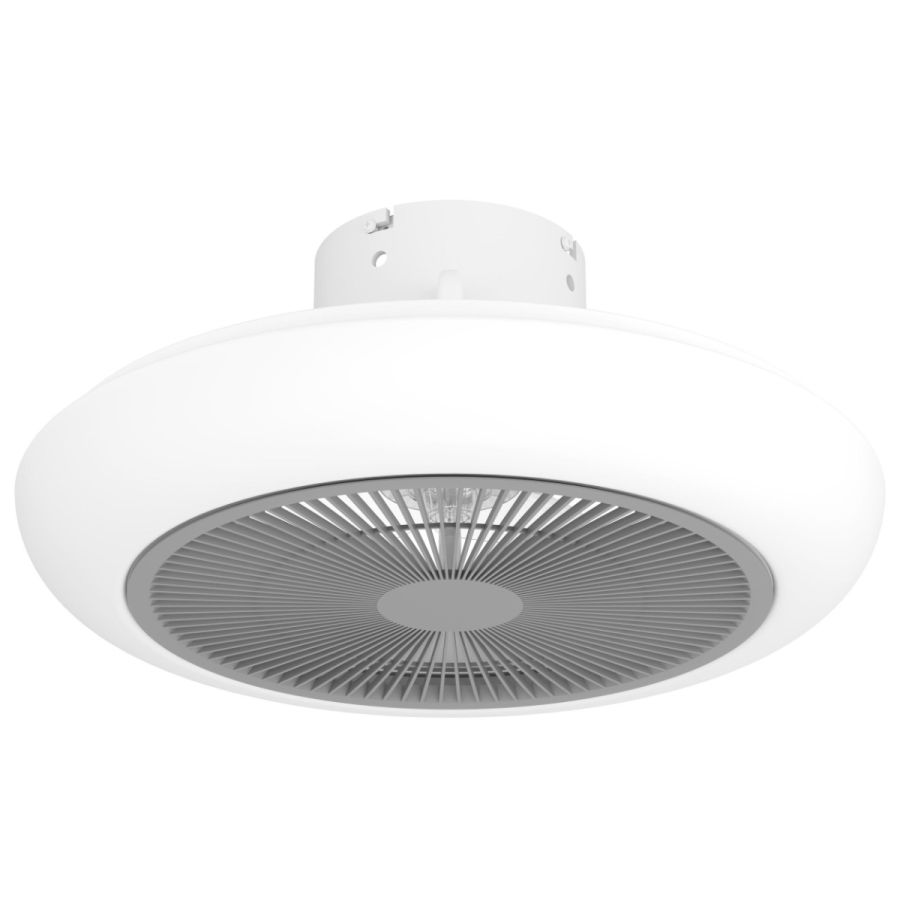 Ανεμιστήρας Οροφής Ø45,5x20cm Led 3*8,5w 3300lm tunable 2700-6500K AC 35w 220-240V,50Hz  5 Ταχύτητες Λευκό-Γκρι Eglo Sayulita 35093