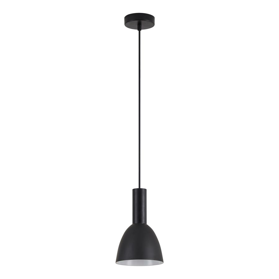 SE21-BL-4-MS2 ADEPT TUBE Black Pendant Black Metal Shade+ HOMELIGHTING 77-8547