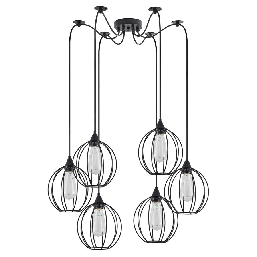 SE21-BL-B10-BL6-GR2 ADEPT PENDANT Black Metal Grid Pendant+ HOMELIGHTING 77-8754