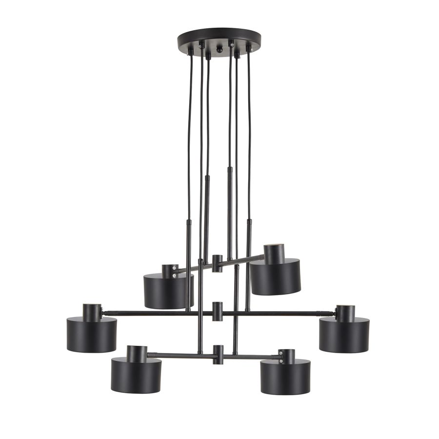 SE21-BL-100-MS1 ADEPT PENDANT Black Metal Pendant Black Metal Shade+ HOMELIGHTING 77-8879