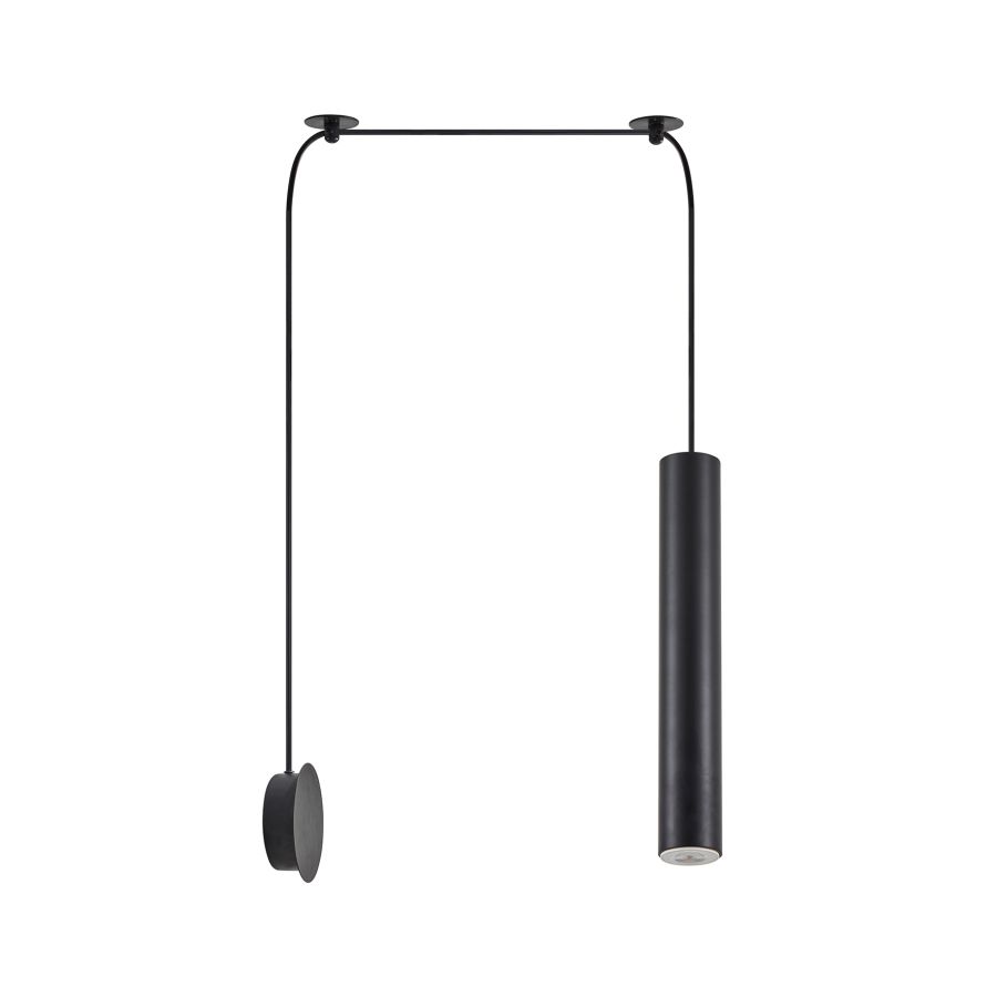 SE21-BL-5-BL1W ADEPT TUBE BLACK Black Pendant+ HOMELIGHTING 77-8903