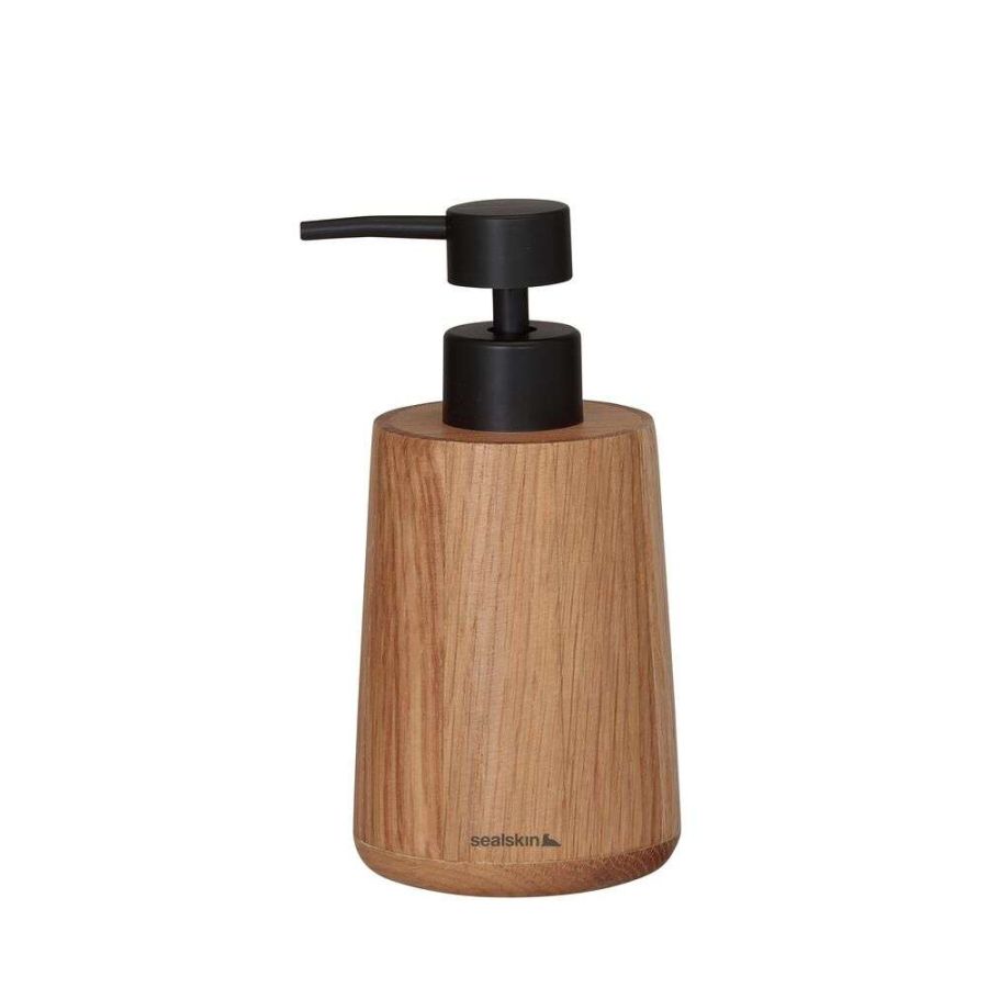 Dispenser Δοχείο Κρεμοσάπουνο 150ml Επικαθήμενο Wood Sealskin Earth Oak 800028