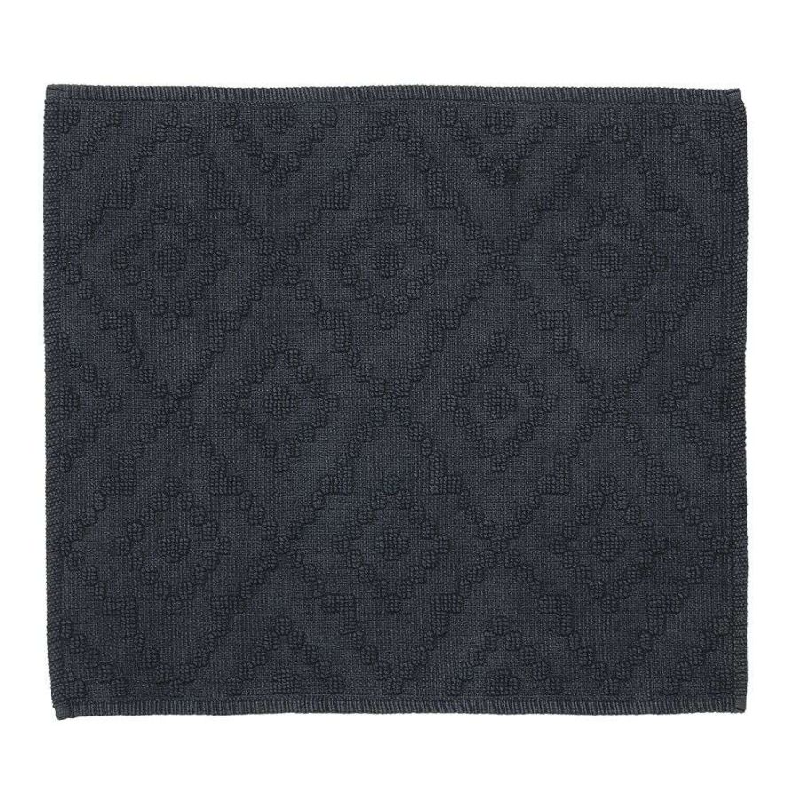 Πατάκι Μπάνιου Βαμβακερό 60x60cm Sealskin Aztec Dark Grey 800098