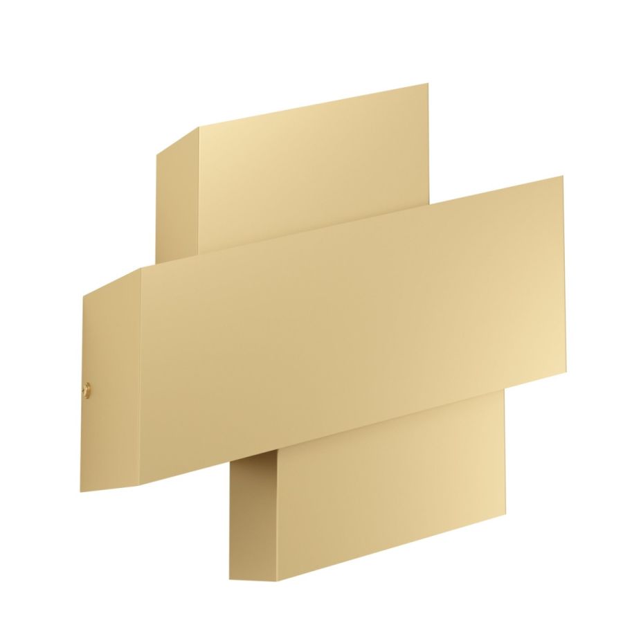 Μοντέρνο Φωτιστικό Τοίχου L22xH26x10,5cm 1xE27 Χρυσό Χρώμα Eglo Timparossa 900526