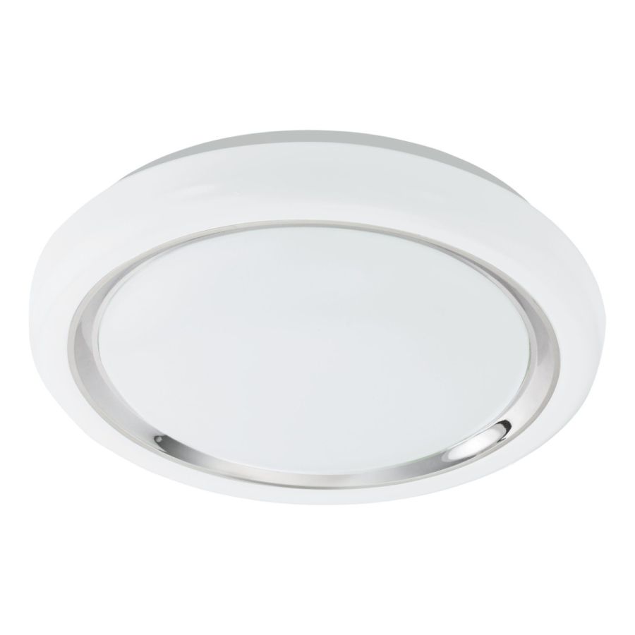 Πλαφονιέρα Οροφής Λευκό-Μαύρο 34xH6,5cm LED 3000Κ 2200lm Eglo Capasso 96023