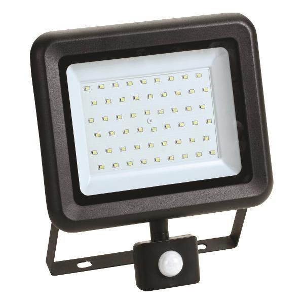 ΠΡΟΒΟΛΕΑΣ LED 50W SMD ΜΕ ΠΕΡΙΣΤΡΕΦΟΜΕΝΟ ΑΝΙΧΝΕΥΤΗ ΚΙΝΗΣΗΣ ΜΑΥΡΟΣ IP44 4000K PLUS 147-69643