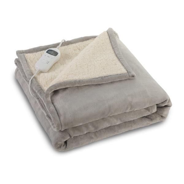 Ηλεκτρική Κουβέρτα Fleece 120w 80x130cm, 10 Ρυθμίσεις Θερμοκρασίας, Led Οθόνη, Χρονοδιακόπτης 1-10H, Πλενόμενη Eurolamp 300-29204