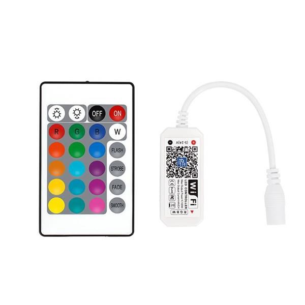 ΑΣΥΡΜΑΤΟ CONTROLLER RF Wifi & Bluetooth RGBW DC5-24V, 4CH*4A(Max. 100W) Eurolamp 145-70621