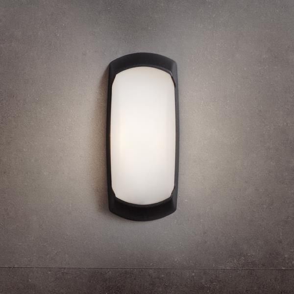 FUMAGALLI FRANCY-OP ΑΠΛΙΚΑ ΤΟΙΧΟΥ ΜΑΥΡΗ ΟΠΑΛ  Ε27 300x130mm Eurolamp 145-26175