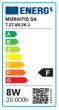 InLight E27 LED Filament ST64 8watt  7.27.08.26.1