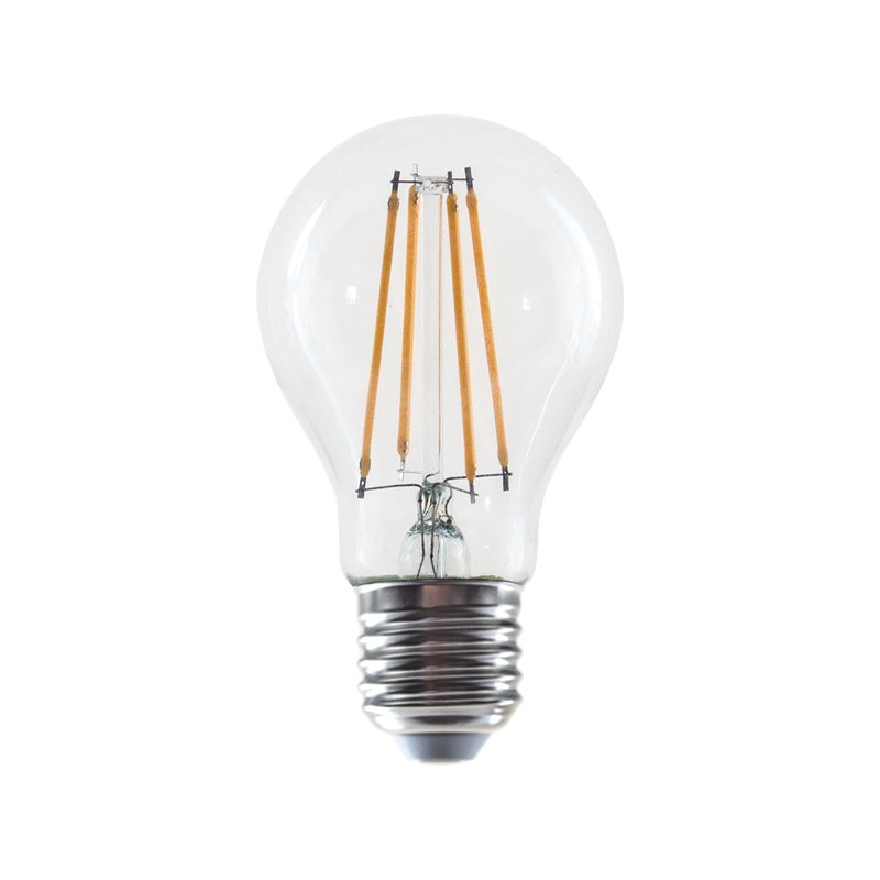 LED FILAMENT E27 A60 8W 2700K 230V AC 980LM RA80 ACA ELIOR8WW