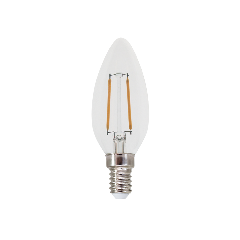 LED FILAMENT E14 C35 2W 4000K 230V AC 260LM RA80 ACA FLAM2NW