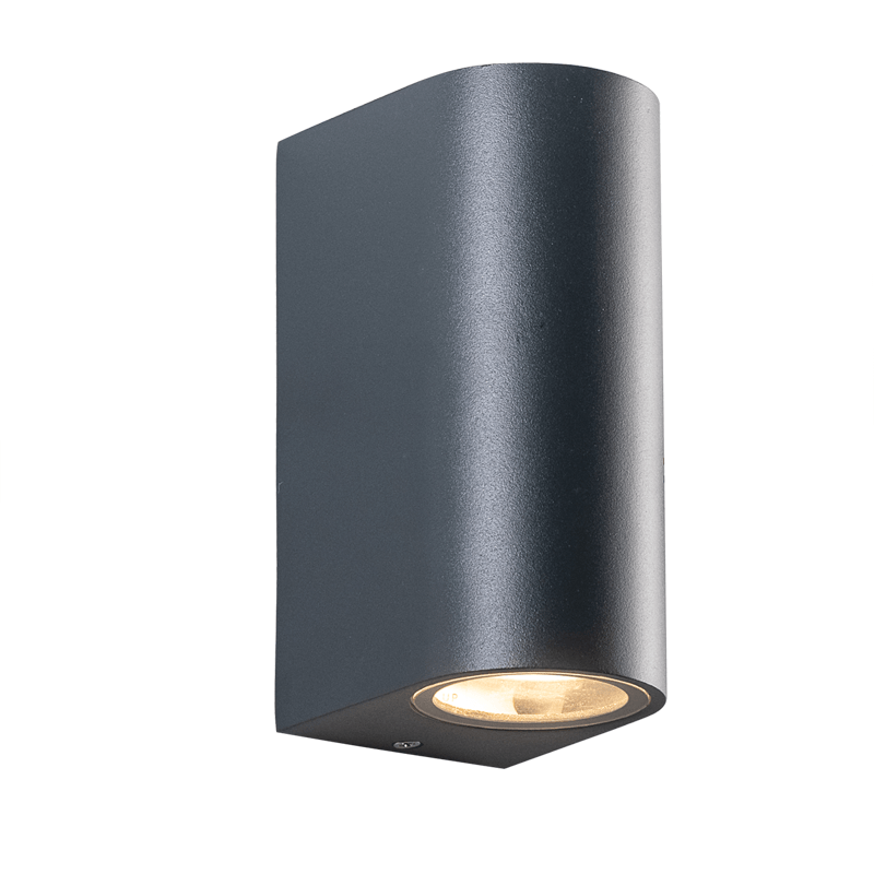 GU10 WALL LUMINAIRE 230V AC DARK GREY IP65 MAX.2X35W ACA LG2202GU10G