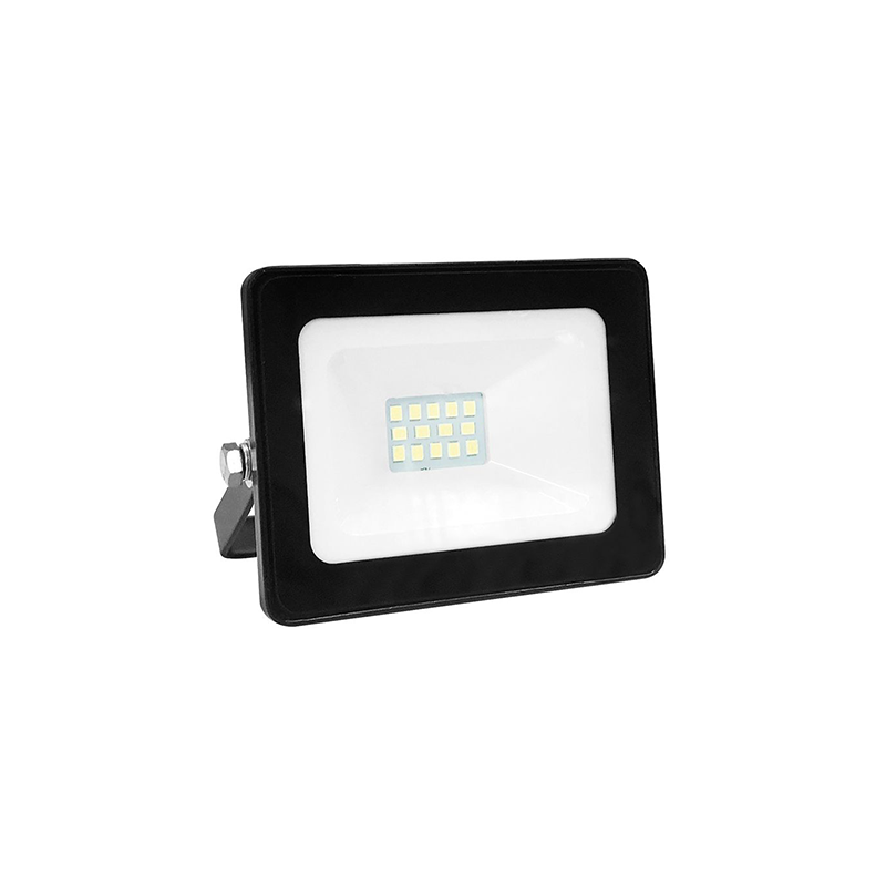 BLACK LED SMD FLOOD LUMINAIRE IP66 10W 4000K 850Lm 230V RA80 ACA Q1040