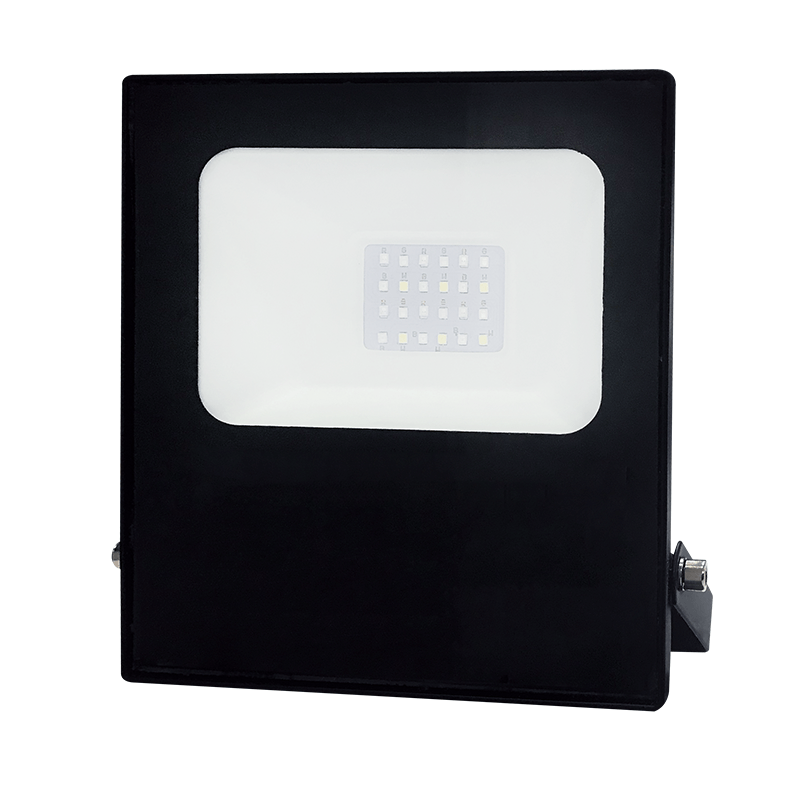 BLACK LED SMD FLOOD LUMINAIRE IP66 20W RGBW 230V ACA Q20RGBW