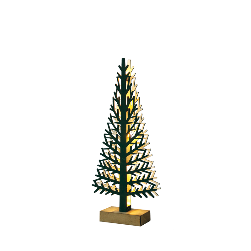 “WOODEN XMAS TREE LIGHT” ΠΡΑΣΙΝΟ ΔΕΝΤΡΟ-ΜΙΚΡΟ 5 LED ΛΑΜΠΑΚ ΜΠΑΤΑΡ(2xAAA) ΘΕΡΜΟ ΛΕΥΚΟ IP20 14x5x32cm ACA XTREGWW323A