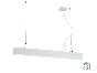 Κρεμαστό Γραμμικό Φωτιστικό Ράγα 89εκ. Led 30w 2800lm 3000K  Λευκό Viokef Station 3911-0013-3-W-N