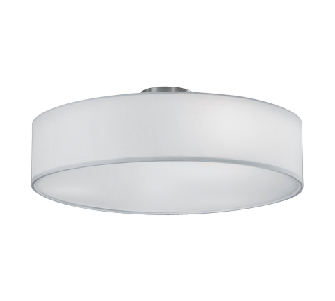 Πλαφονιέρα Οροφής Υφασμάτινη Λευκή 50xH17cm  3xE27 Trio Lighting Hotel 603900301