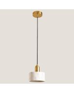 Φωτιστικό Κρεμαστό Ø15xH168cm 1xE27 220V 50/60Hz Gold & Marble White Eurolamp Arte Illumina 144-46004