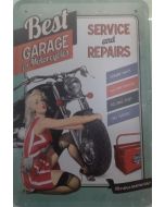 Μεταλλικός Πίνακας Best Garage 30x20cm Etoile AAM-631-908