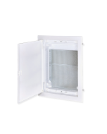 FLUSH MOUNTING ENCLOSURE FOR IT EQUIPMENT - 2 ROWS, WHITE DOOR IP30 IN63A 442X346X92mm ACA 282U24FSWIT