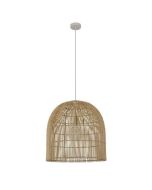 ΦΩΤΙΣΤΙΚΟ ΚΡΕΜΑΣΤΟ ΜΟΝΟΦΩΤΟ Ε27 MAX 60W D500X500 RATTAN ARTE ILLUMINA KAI Eurolamp 144-33014