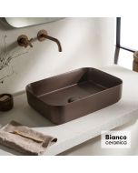 Νιπτήρας Πορσελάνης Επιτραπέζιος 50x36εκ.Taupe Matt Bianco Ceramica Punto 34050-530