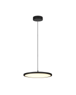 Κρεμαστό Φωτιστικό Μαύρο Ματ 40xH150cm LED 29w 3000K 3550lm Dimming Trio Lighting Tray 340910132