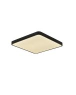 Πλαφονιέρα Οροφής 50x50cm Led 96w 9600lm 3CCT by switch on base Μαύρο Μέταλλο & Ακρυλικό Inlight 42034-Black  