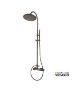 Μπαταρία Ντουζιέρας 2 Εξόδων Κολώνα 94-122 cm Armando Vicario Slim Tuscany Brass 500065-541