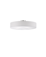 Hotel Μοντέρνα Υφασμάτινη Πλαφονιέρα Οροφής με Ντουί E27 σε Λευκό χρώμα 65cm Trio Lighting 603900501