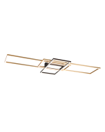 Μεταλλική Πλαφονιέρα Οροφής με Ενσωματωμένο LED σε Χρυσό χρώμα Trio Lighting 620010408