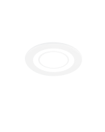 Core Στρογγυλό Πλαστικό Χωνευτό Σποτ με Ενσωματωμένο LED και Θερμό Λευκό Φως σε Λευκό χρώμα Trio Lighting 652510131