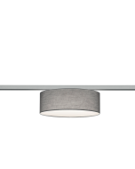 Duoline Μοντέρνα Υφασμάτινη Πλαφονιέρα Οροφής με Ντουί E27 σε Γκρι χρώμα Trio Lighting 76390211
