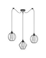 SE21-BL-B10-BL3-GR12 ADEPT FLEX Black Metal Grid Pendant+ HOMELIGHTING 77-8954