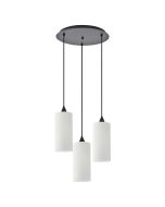 SE21-BL-4-3BL-GL3 ADEPT TUBE Pendant White Glass+ HOMELIGHTING 77-9002