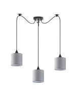 SE21-BL-B10-BL3-SH2 ADEPT PENDANT Grey Shade Pendanr+ HOMELIGHTING 77-9016